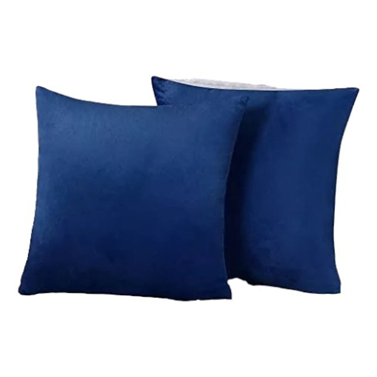GENERICO - Pack 2 Funda Velvet De Cojín Terciopelo 45x45 Azul