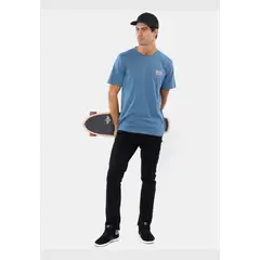 RIP CURL - Polera M/C Lanikai Logo Triple Azul Hombre