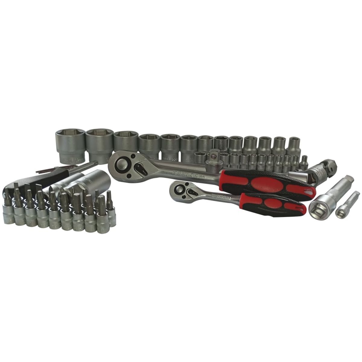 PRETOR - Juego Chicharra Dados Y Puntas 1/2 Y 1/4 Profesional 58 Pcs