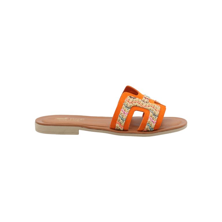 Sandalia Cuero Mujer Eleboro Multicolor
