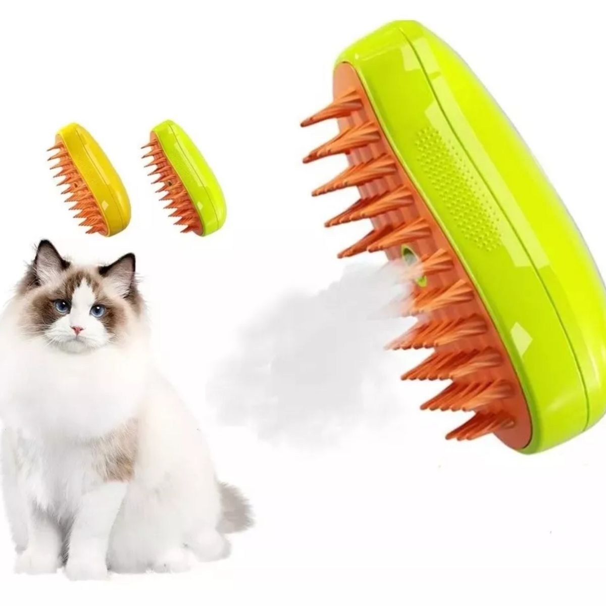 GENERICO - Cepillo Automatico Para Gatos A Vapor 3 En 1