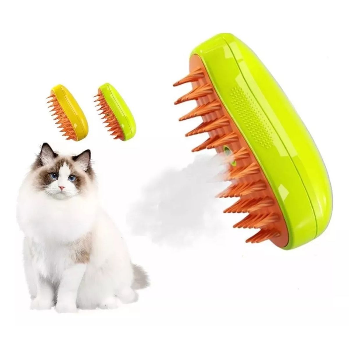 GENERICO - Cepillo Automatico Para Gatos A Vapor 3 En 1