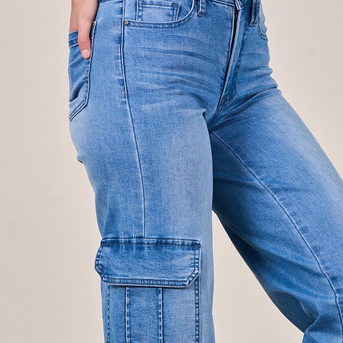 POLEMIC - Jeans Denim Cargo Wide Leg VS4751 - Polemic Girl