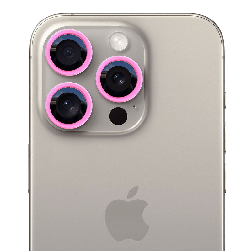 GENERICO - Protector de cámara modelo Candy para iPhone 11-11pro-11promax Rosado