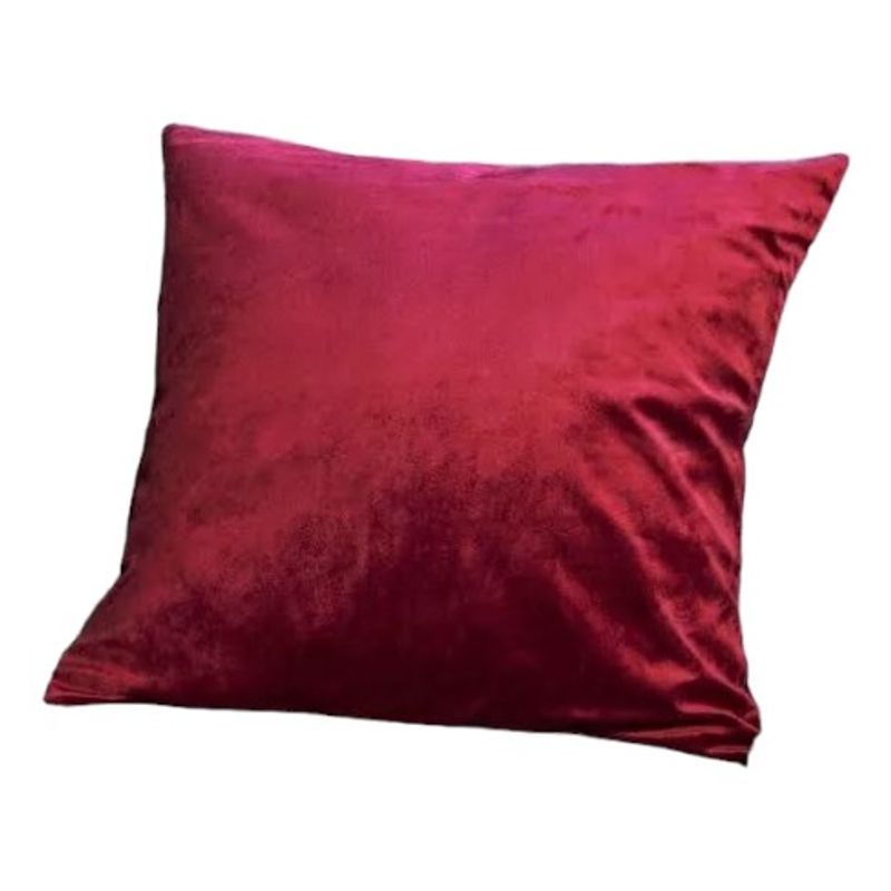 GENERICO - Funda Velvet De Cojín Terciopelo 45x45 Burdeo 1 Und