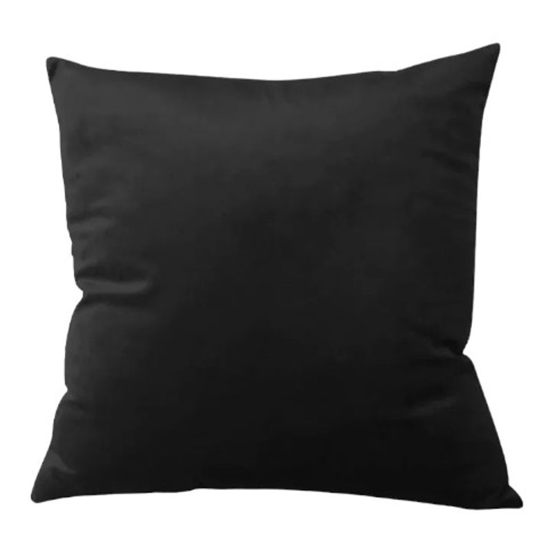 GENERICO - Funda Velvet De Cojín Terciopelo 45x45 Negro 1 Und