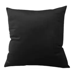 GENERICO - Funda Velvet De Cojín Terciopelo 45x45 Negro 1 Und