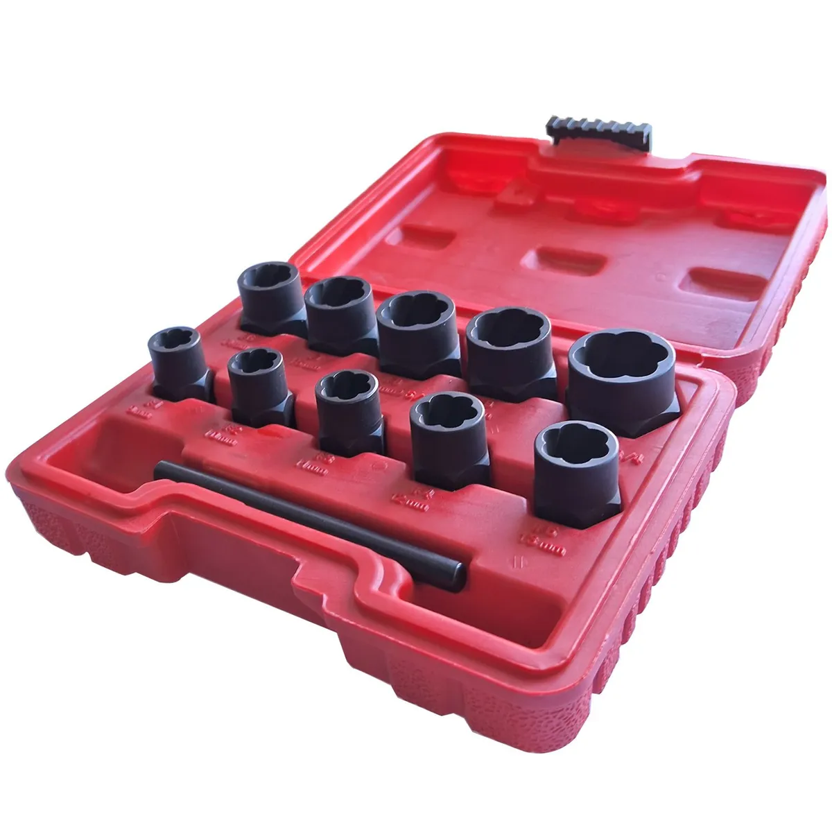 GENERICO - Dados extractor pernos rodados 11 Piezas  9mm -19mm