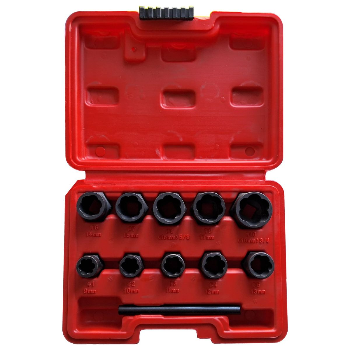 GENERICO - Dados extractor pernos rodados 11 Piezas  9mm -19mm