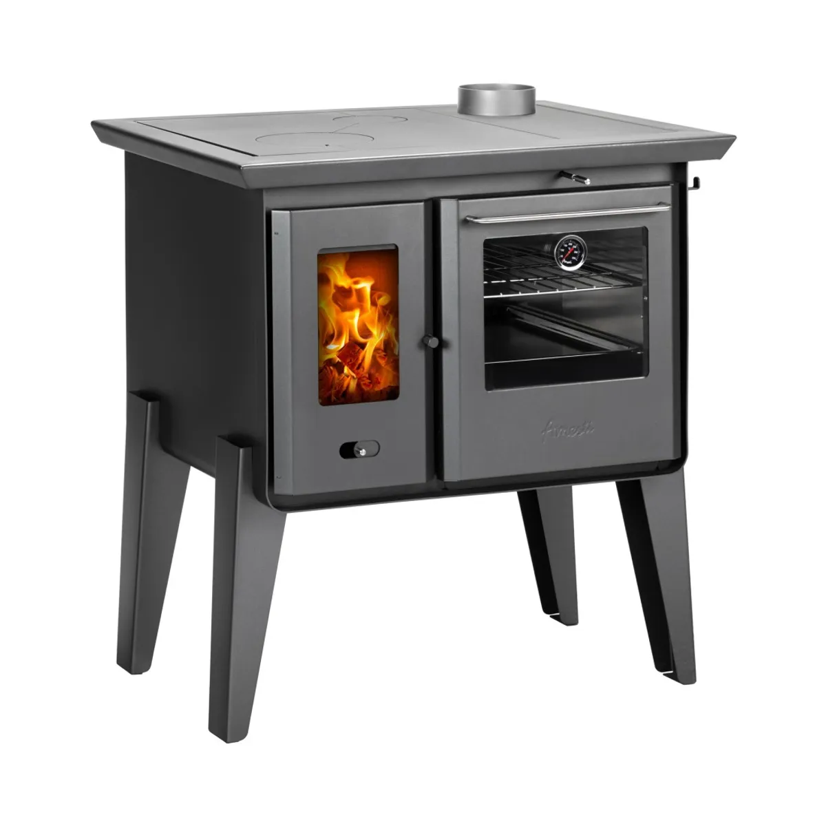 AMESTI - COCINA A LEÑA COMBUSTION LENTA ALMA