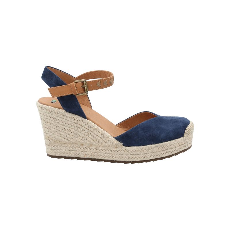 ROCKFORD - Alpargata Cuero Mujer Lis Azul ROCKFORD
