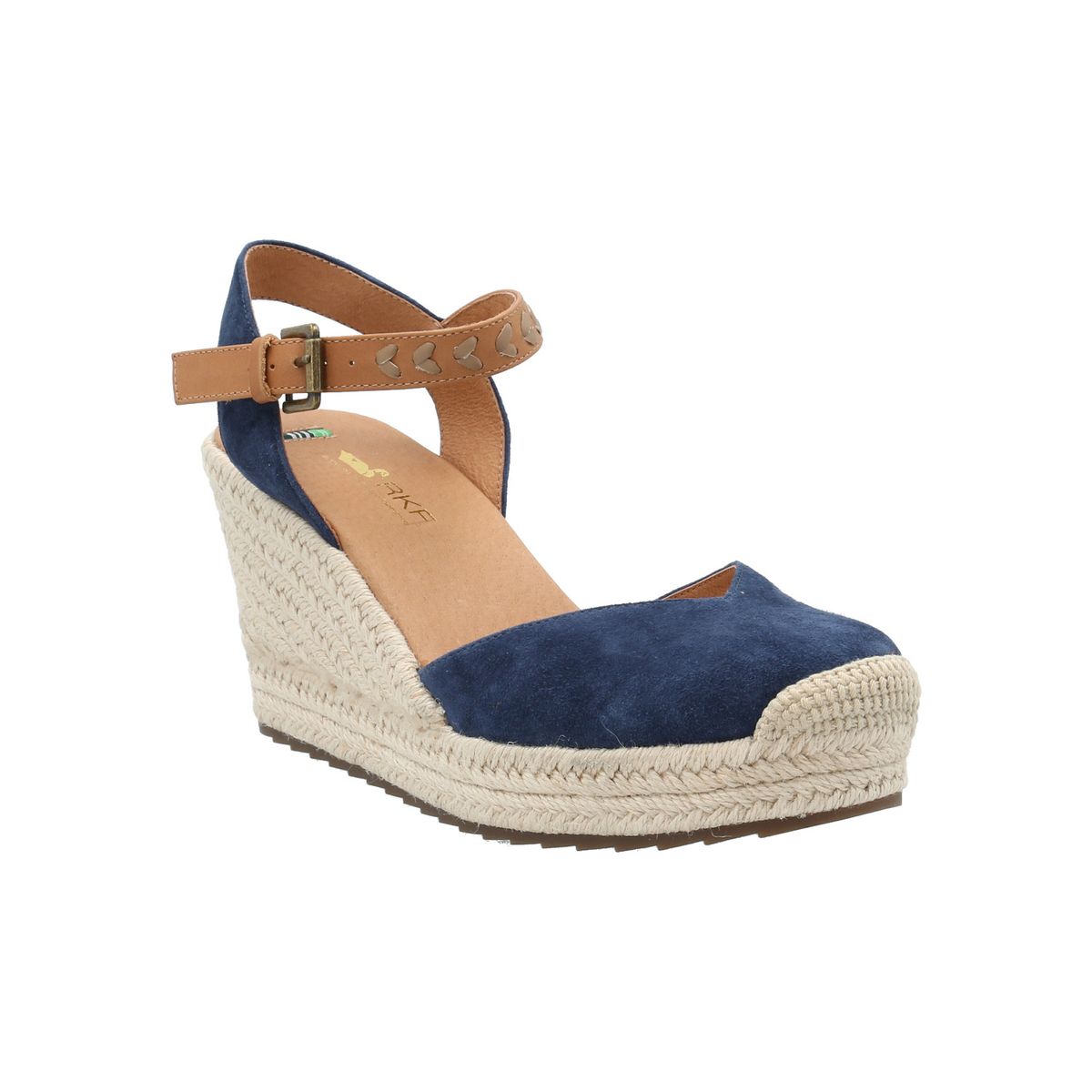 ROCKFORD - Alpargata Cuero Mujer Lis Azul ROCKFORD