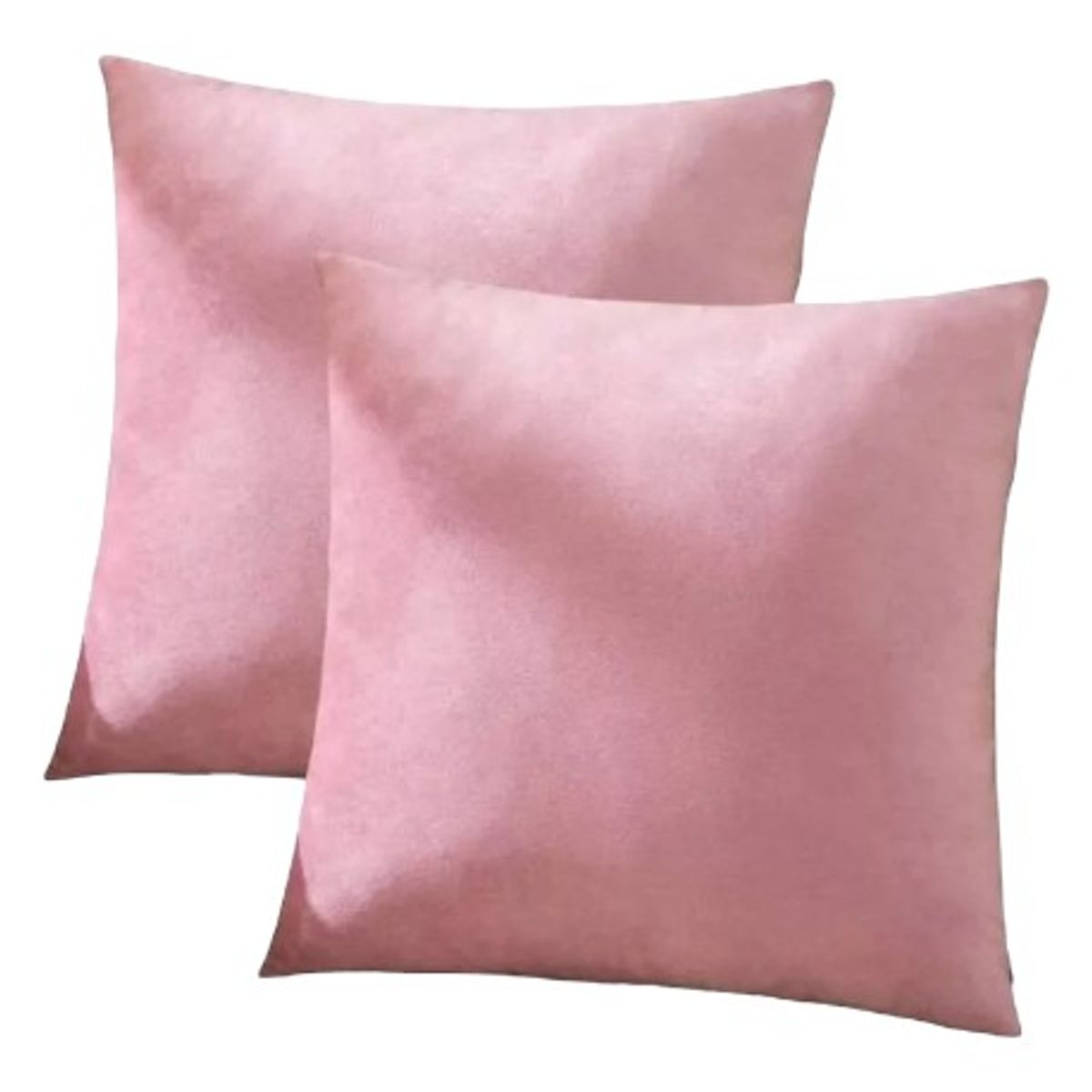 GENERICO - Pack 2 Funda Velvet De Cojín Terciopelo 45x45 Rosado