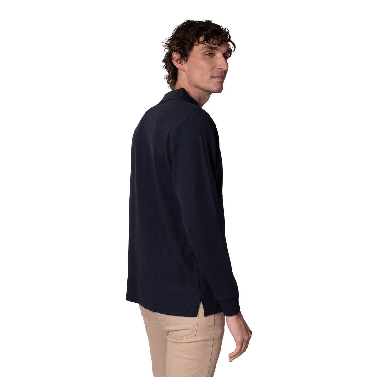 INDUSBORD - Polera Piqué Hombre Premium Ml Con Cierre Indusbord® Uv+pro