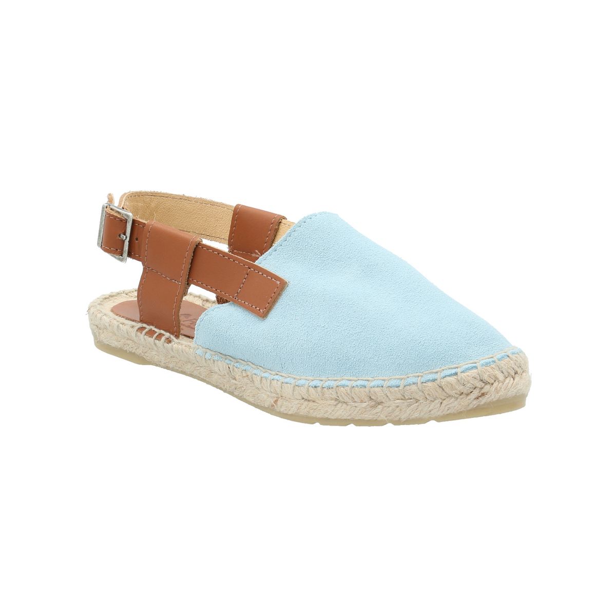 ROCKFORD - Alpargata Cuero Mujer Calatea Celeste ROCKFORD