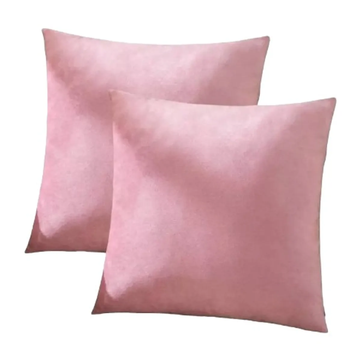 GENERICO - Pack 4 Funda Velvet De Cojín Terciopelo 45x45 Rosado