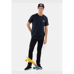RIP CURL - Polera M/C Retro Flag Tee Negro Hombre