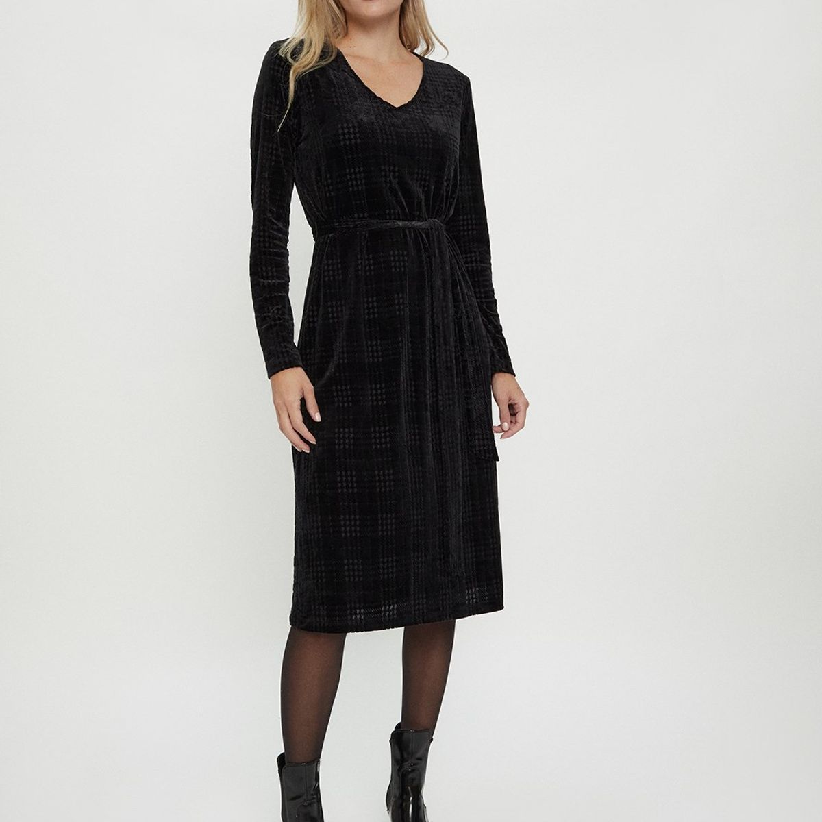 MA GRIFFE - Vestido Largo Negro Mujer Magriffe