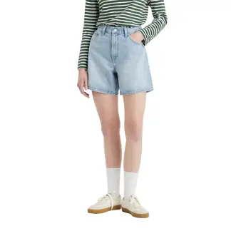 LEVIS - Shorts Mujer High rise Baggy Azul