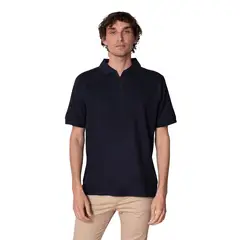 INDUSBORD - Polera Piqué Hombre Premium MC Con Cierre Indusbord® Uv+pro.-