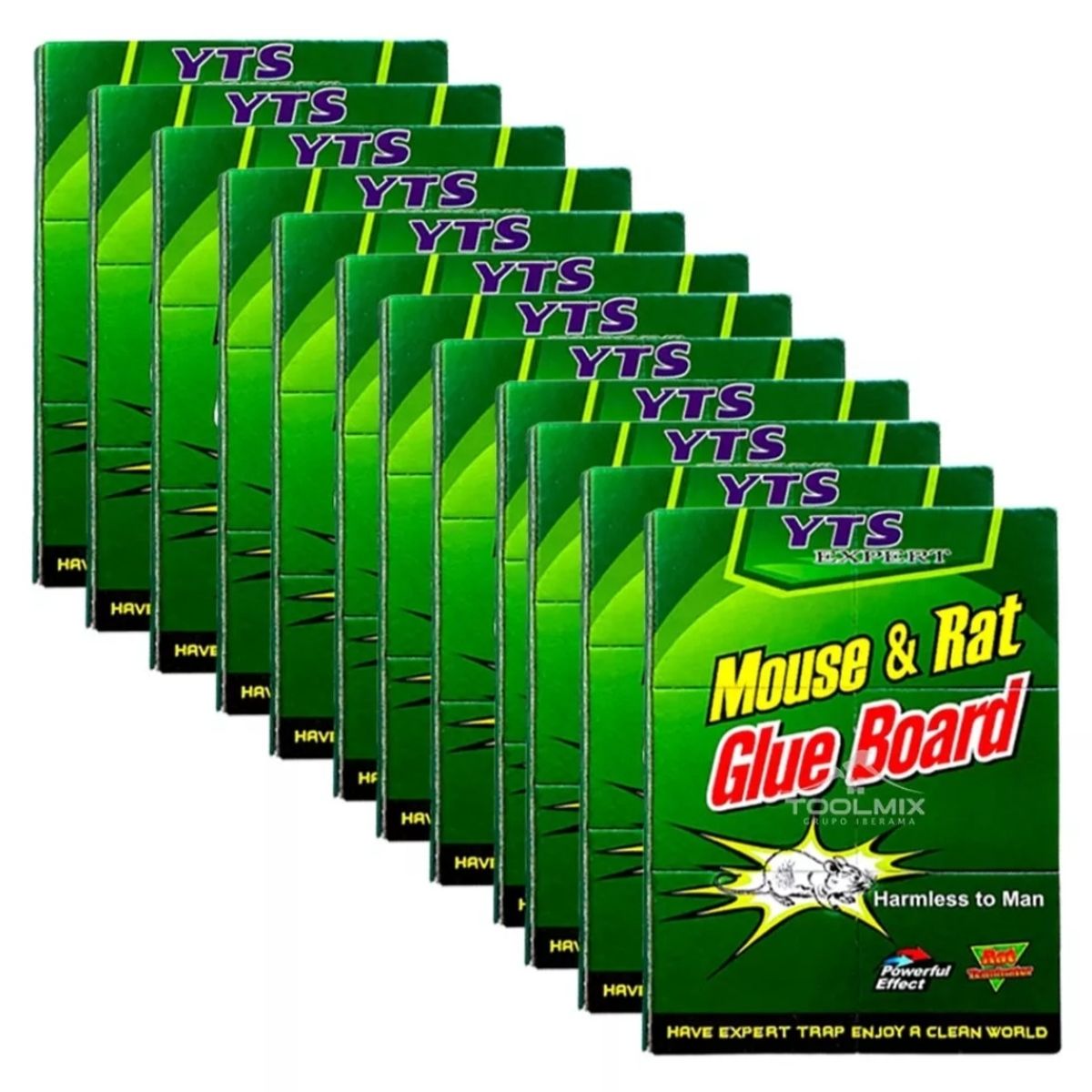 GENERICO - Pack 12 Trampas Para Ratones Pegajosa Control Desratizacion