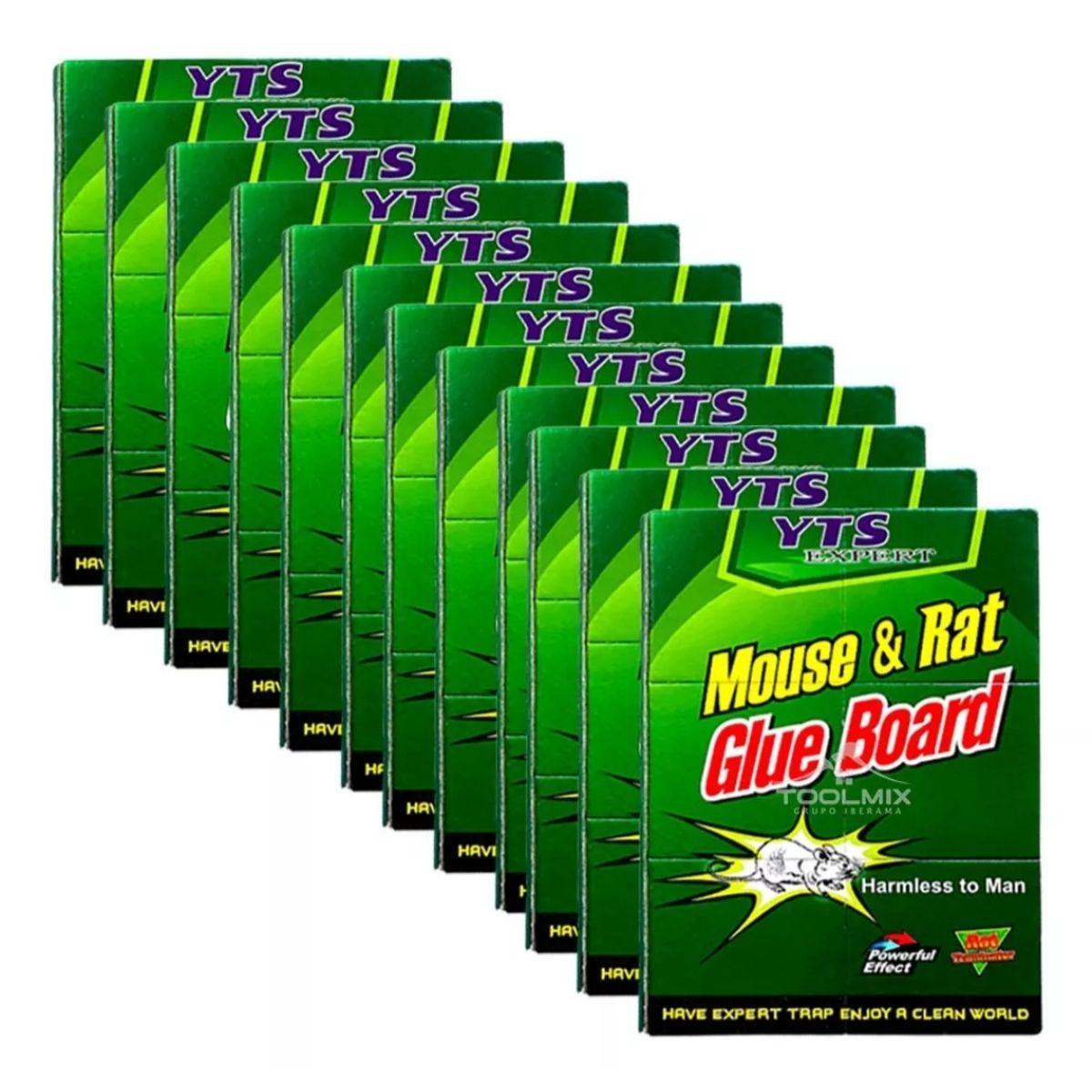 GENERICO - Pack 12 Trampas Para Ratones Pegajosa Control Desratizacion