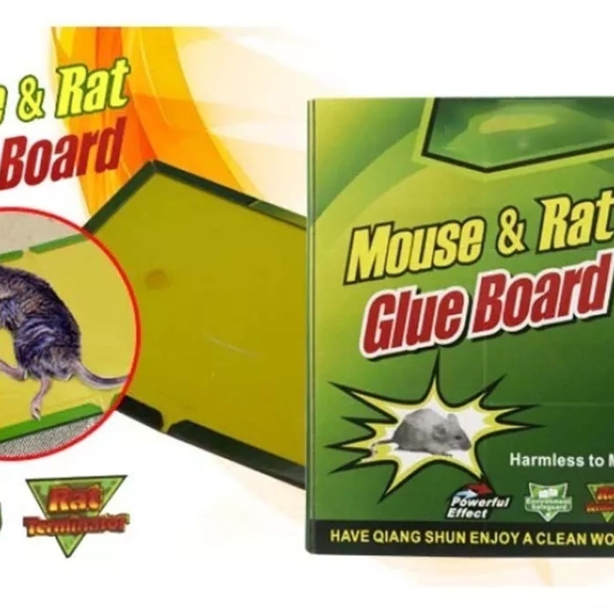 GENERICO - Pack 12 Trampas Para Ratones Pegajosa Control Desratizacion