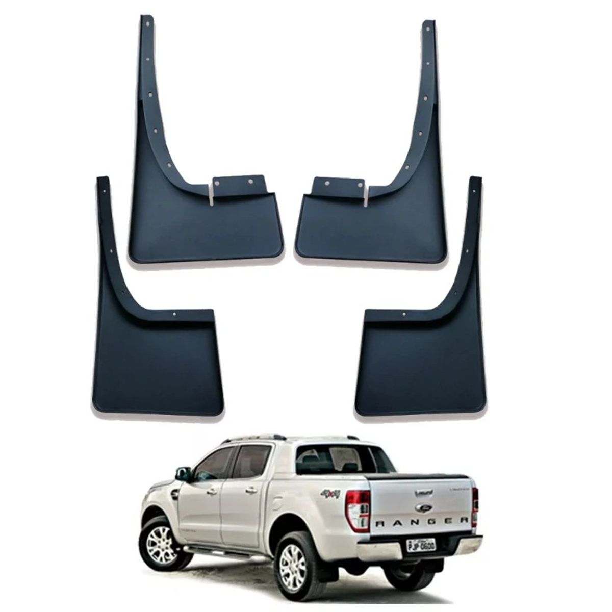 GENERICO - Guardabarros Plastico Ford Ranger 2013-2023 Camioneta Karvas