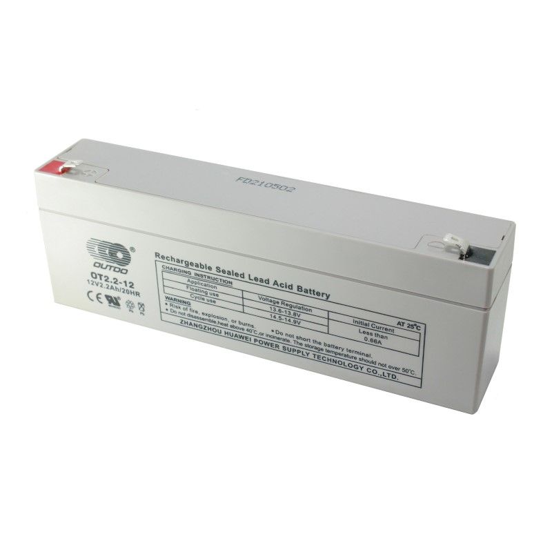 GENERICO - Batería de respaldo 12V 2.2 Ah recargable