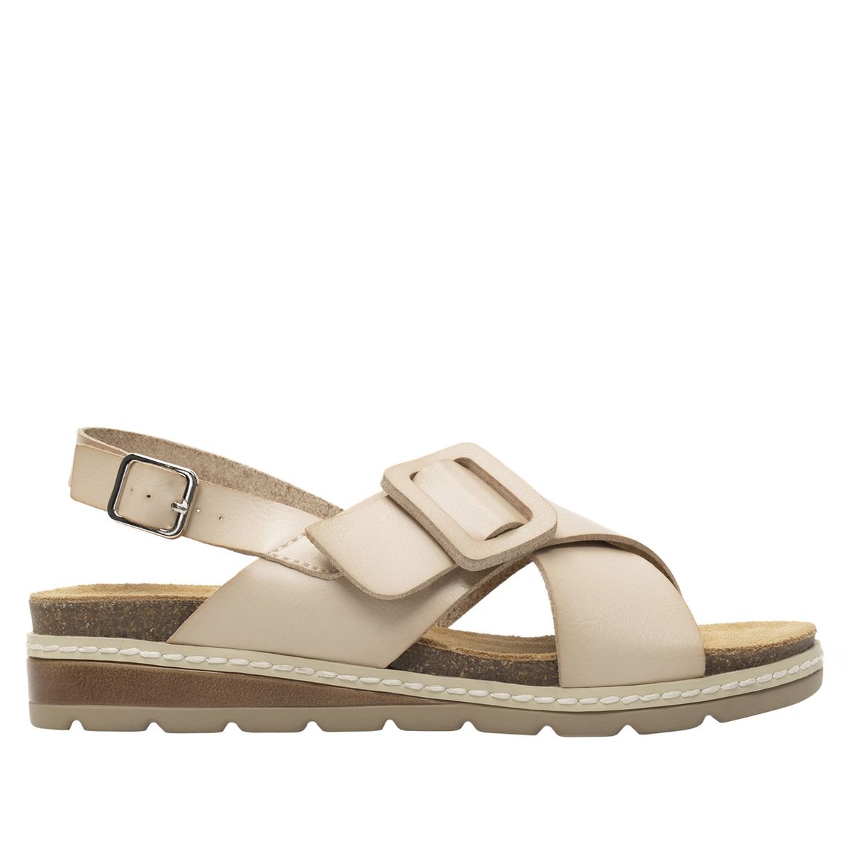 FLEXI - Sandalia Mujer Cassia 129501 Blanco Marfil Flexi