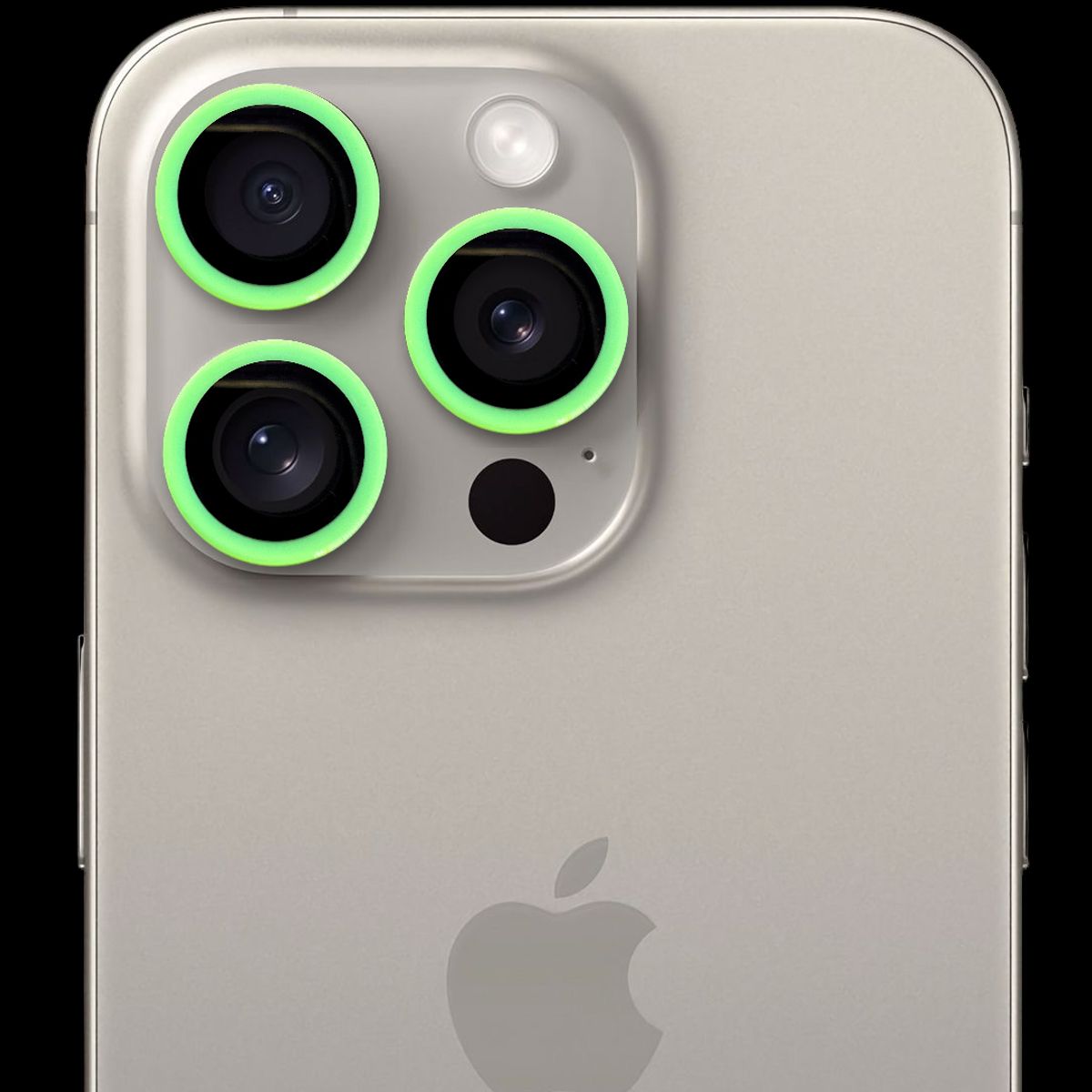 GENERICO - Protector de cámara modelo Candy para iPhone 15pro-15promax Verde