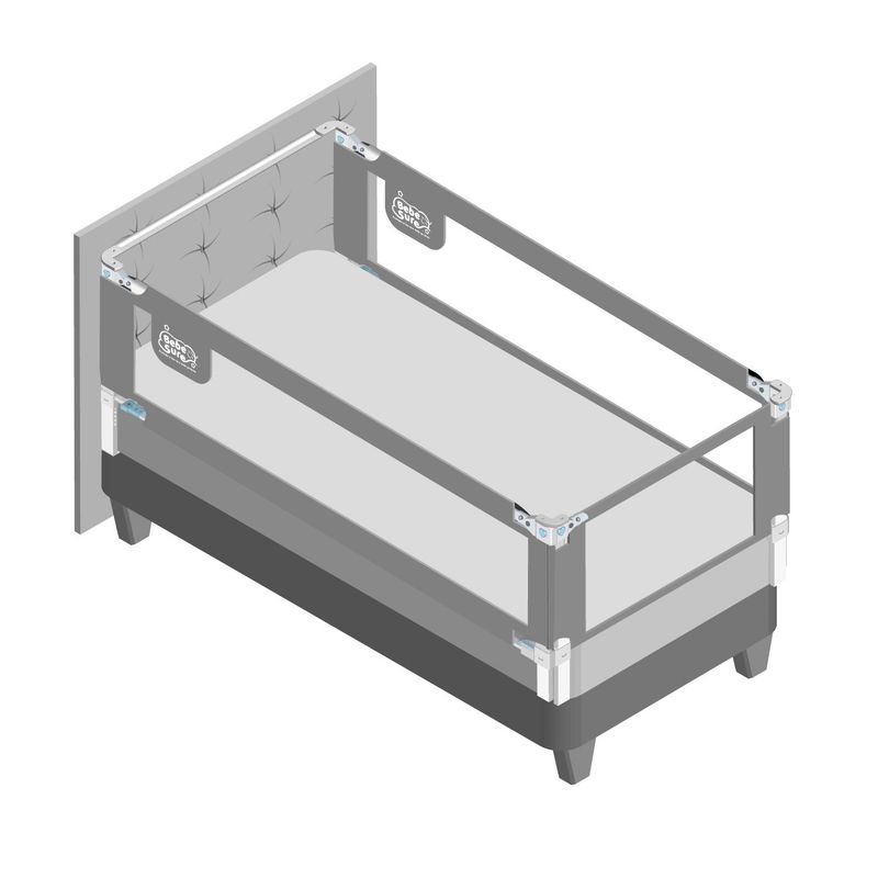 BEBE SURE - Set 3 barandas para cama 2P 150x200x200 cm colchón alto