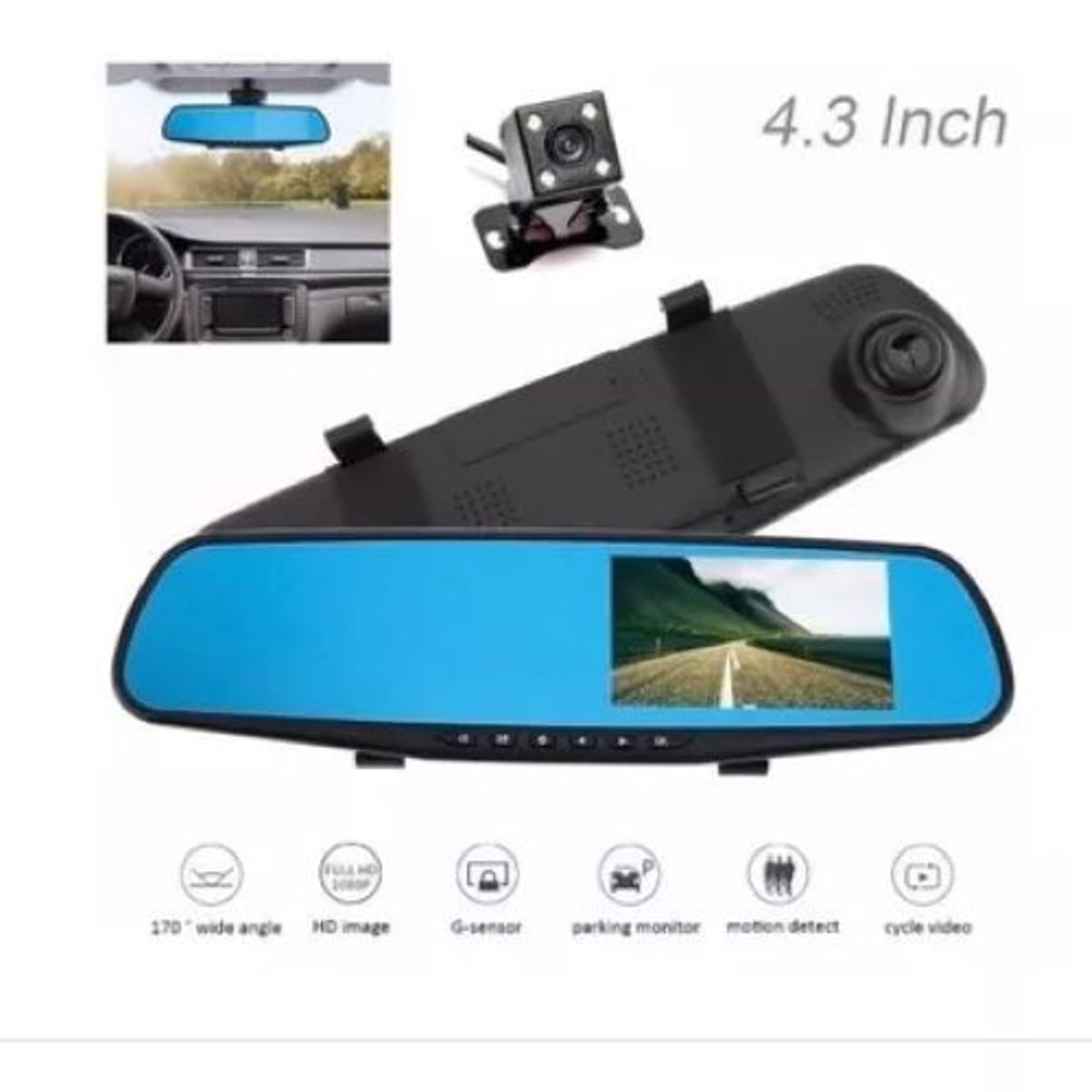 SHOP EHOME BAG - Espejo Retrovisor Camara Frontal Y Cámara Retroceso