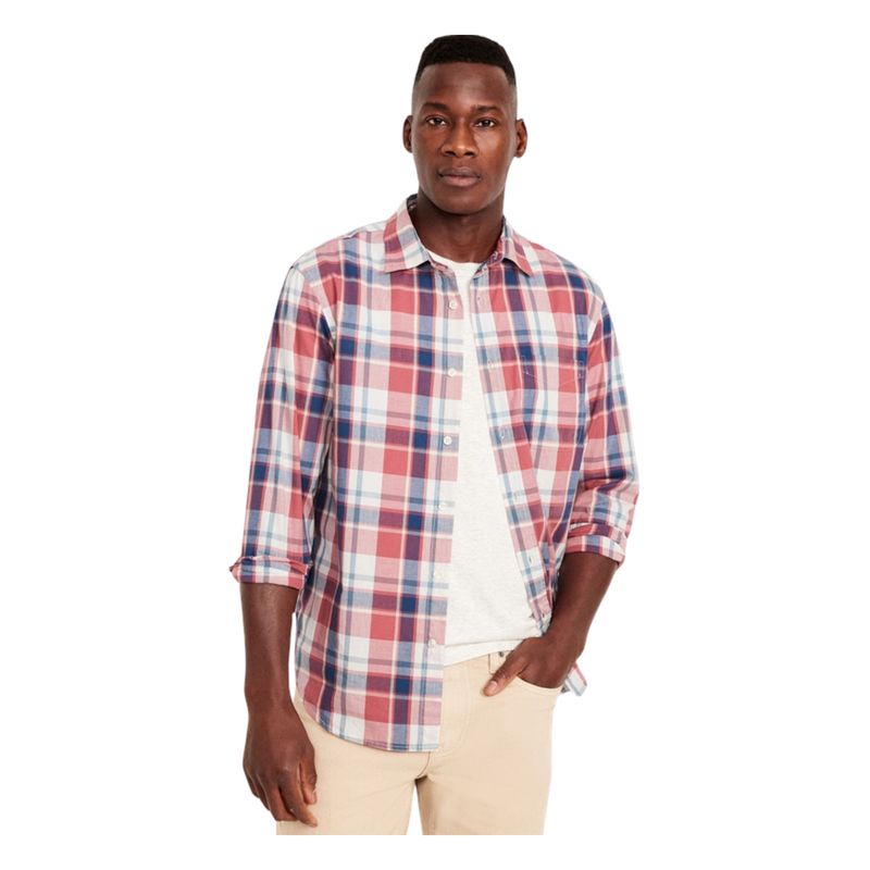 OLD NAVY - Camisa Hombre Manga Larga Regular-Fit Multicolor Old Navy