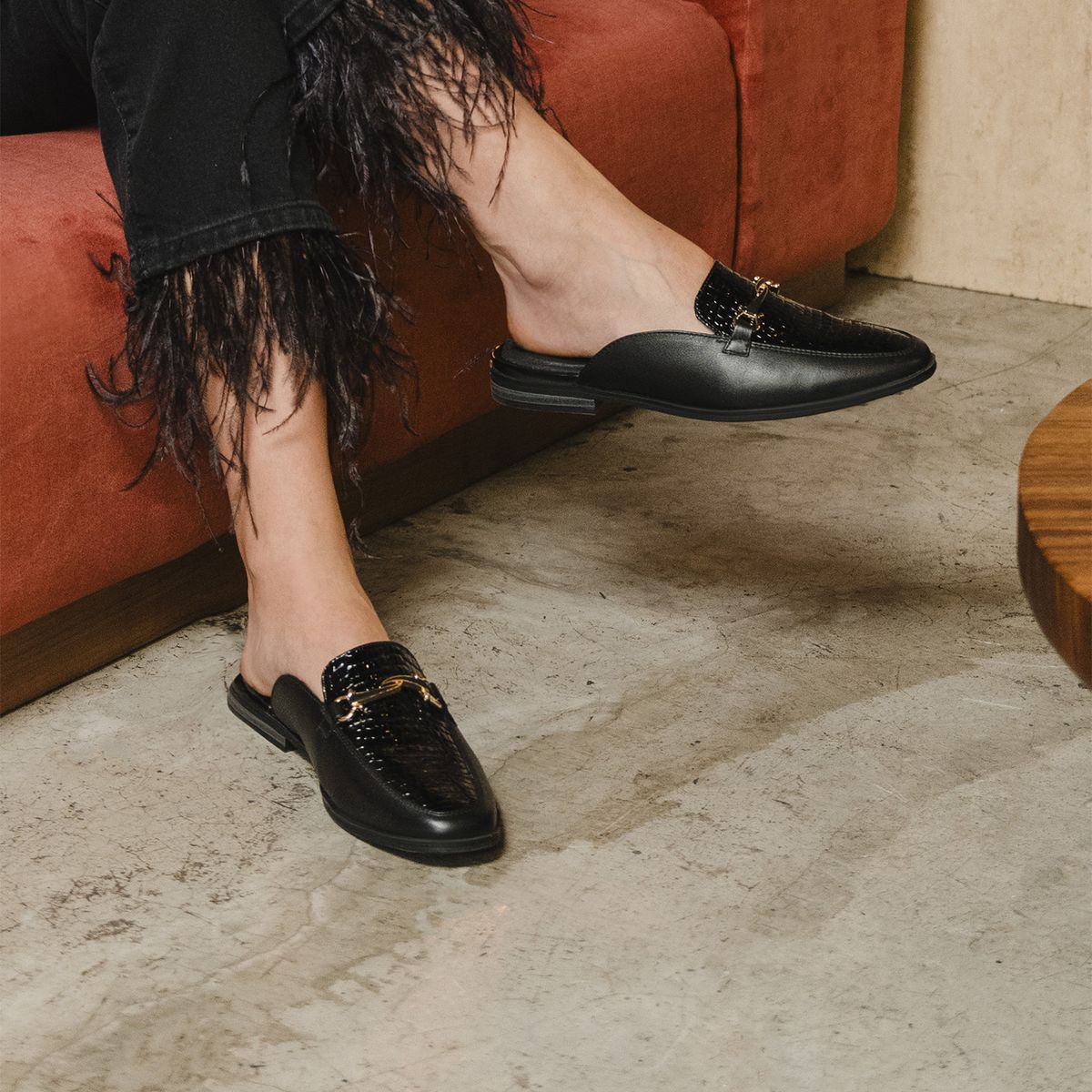 FLEXI - Mocasín Mujer Hayek 126603 Negro Flexi