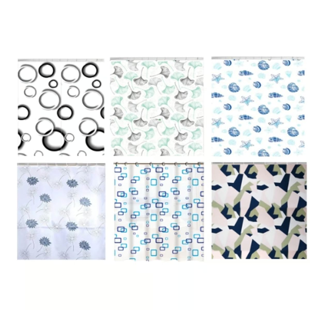 GENERICO - Cortina De Ducha Poliester Con Diseño 170X180CM