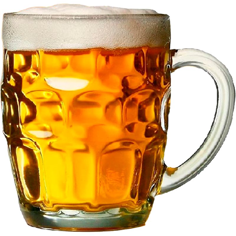 GENERICO - Vaso Shopero Cervezero 530ml Transparente Alta Calidad