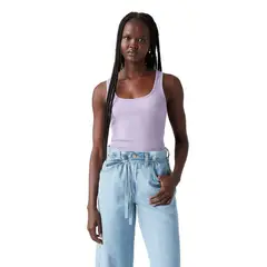 LEVIS - Polera Mujer Rib Tank Morado