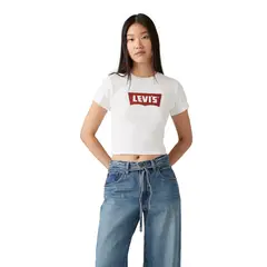 LEVIS - Polera Mujer Sporty Tee Blanco