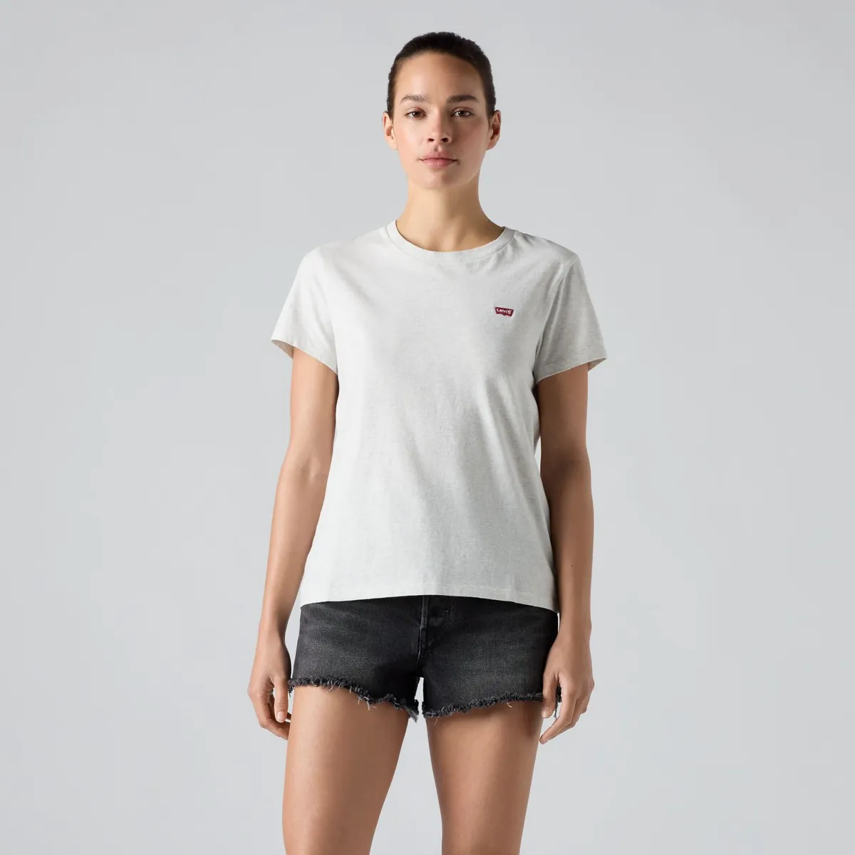 LEVIS - Polera Mujer Regular Fit Gris Levis