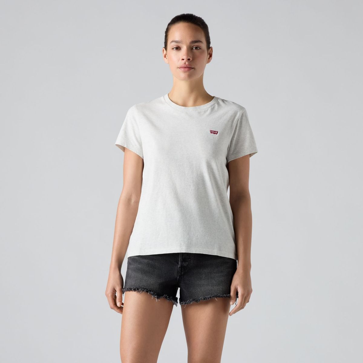 LEVIS - Polera Mujer Regular Fit Gris Levis