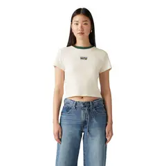 LEVIS - Polera Mujer Sporty Tee Beige