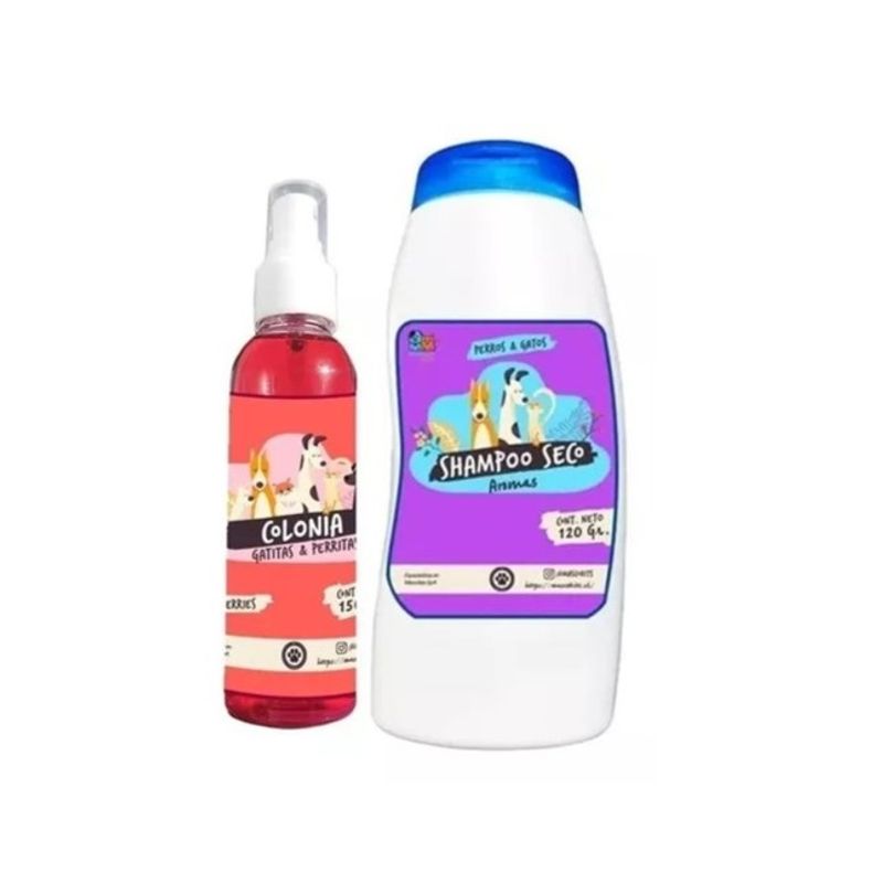 MASCOKITS - Kit Para Perro Shampoo Seco  Colonia Berries-Fruitilicious