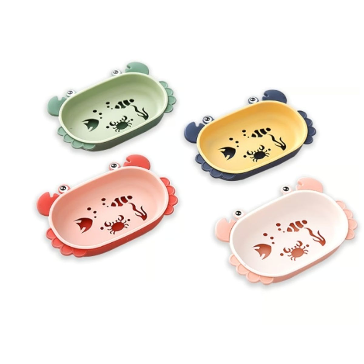 GENERICO - Jabonera Plastica Diseño Jaiba 16X10X4CM