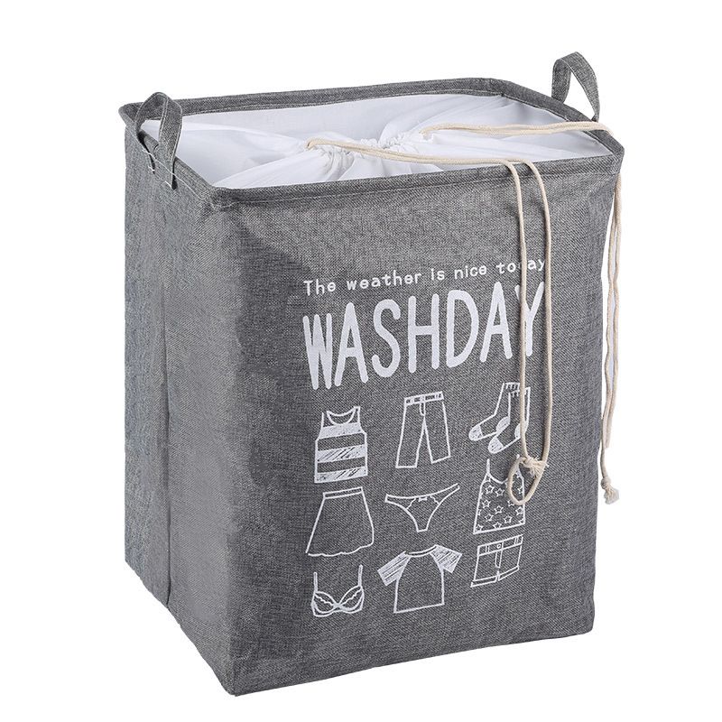 ATURE - Bolsa Almacenamiento de Algodón Plegable Ropa 50x40x50 cms