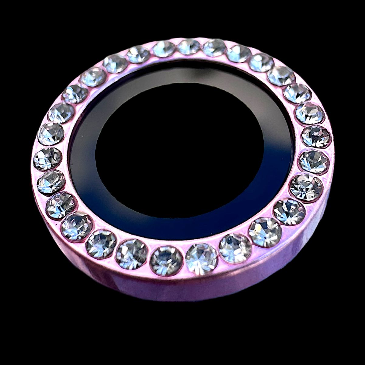 GENERICO - Protector de cámara modelo Diamantes para iPhone 15-15plus Rosa