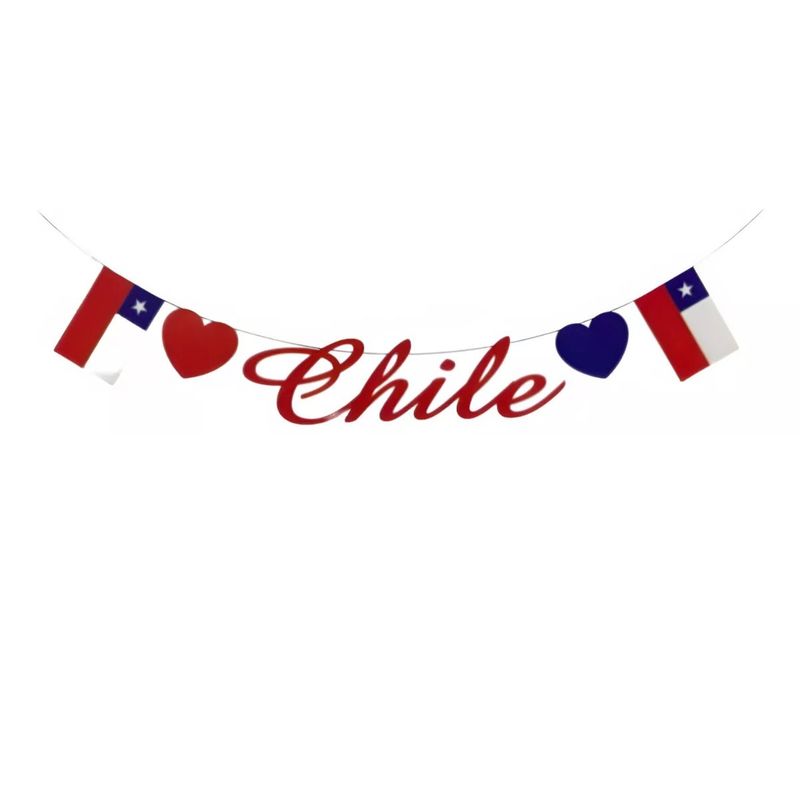 GENERICO - Banderines Guirnaldas Chilenas Decoracion Fiestas Patrias 5m