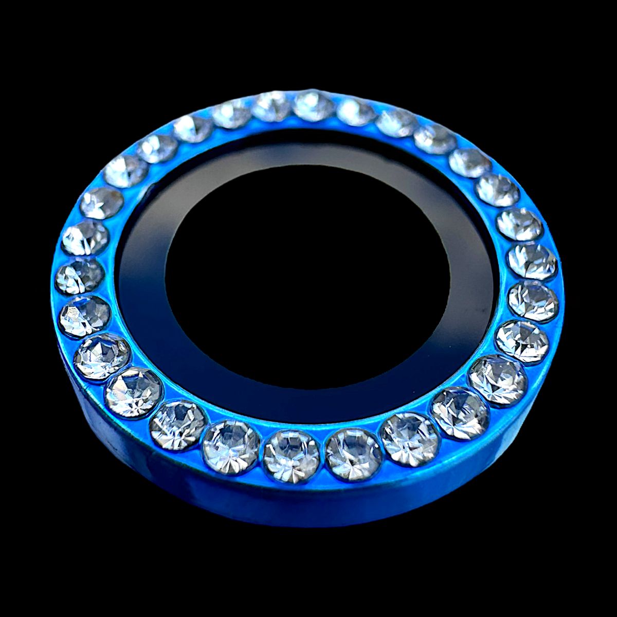 GENERICO - Protector de cámara modelo Diamantes para iPhone 15-15plus Azul