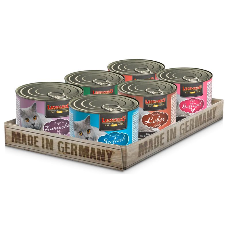 CAT FOOD LEONARDO - Leonardo Latas Quality Selection - Pack 6 Variedades - Gatos