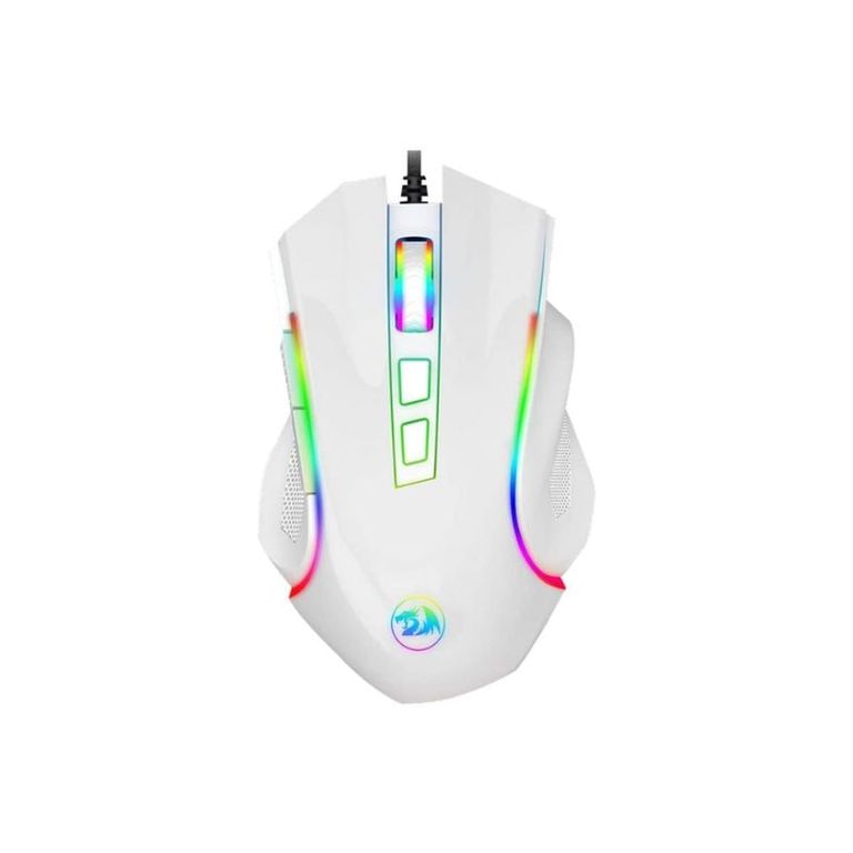Mouse Gamer Griffin M607 RGB 7200 DPI Blanco